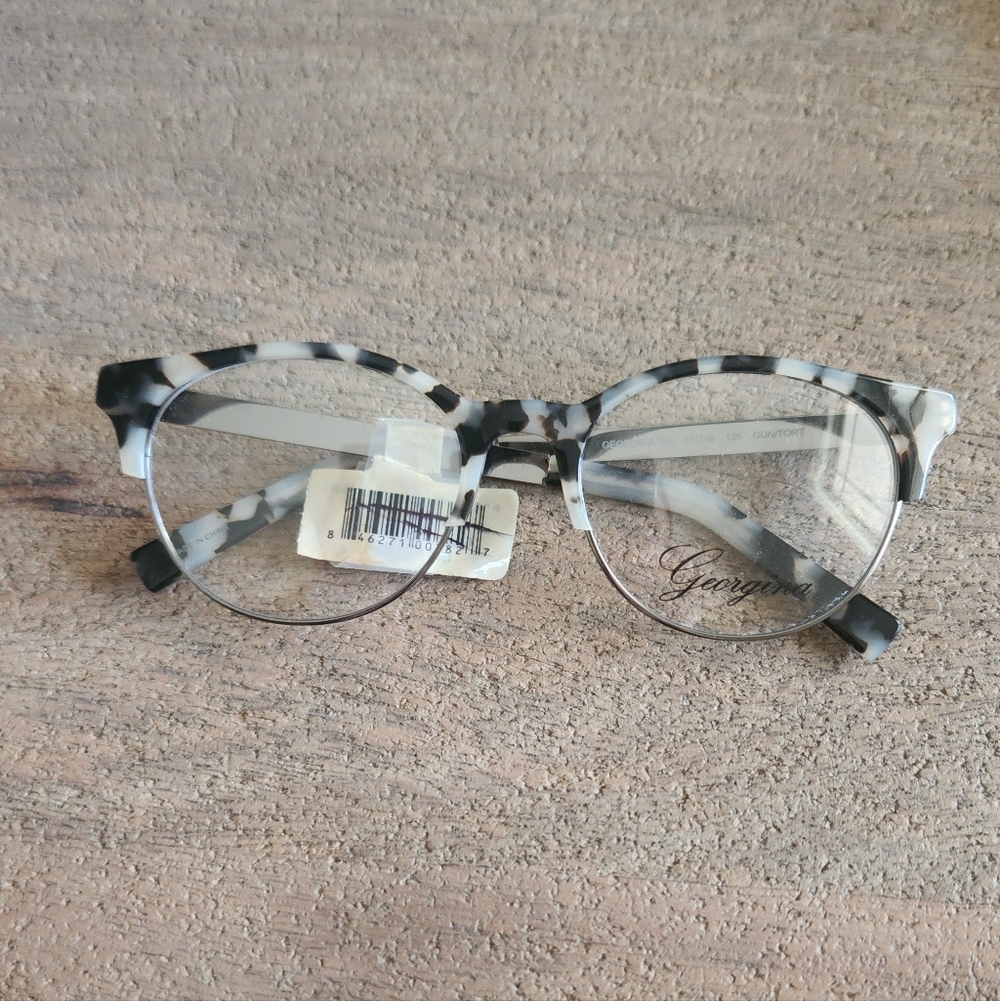 Black and Cream Color Women's Glasses Frame